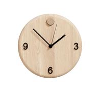 Andersen Furniture Horloge murale Wood Time Ø22cm chêne blanc numéros (3,6,9) échangeables