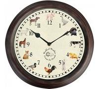 Horloge musicale - Animaux de la ferme - D 30 cm Multicolore G
