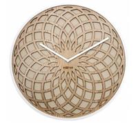 Horloge - NEXTIME - 3149BE - Beige - Blanc - Bois - 50 cm