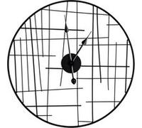 Horloge noire métal filaire 60 cm - - Noir - Métal