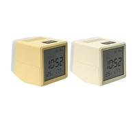 Horloge numérique - 3,27 Pouces de réveil et lumière Douce pour l'apprentissage du Temps, réveillez-Vous avec Une Fonction de répétition, Temps de Chevet pour bébé Adultes Adultes Seniors, BL
