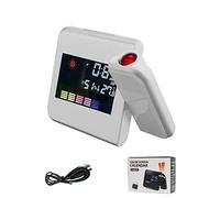 Horloge numérique 3 en 1 : Horloge Murale, minuteur Mural, réveil à Projection LED, thermomètre, Affichage de l'heure et de la Date, Calendrier, Horloge de Table LED C