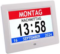 Horloge numérique 7" avec fonction rappel et cadre photo [infactory]