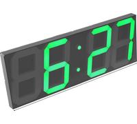Horloge numérique à LED, luminosité réglable, caractéristiques multifonctionnelles, vert