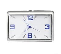 Horloge numérique à quartz pour voiture avec cadran rectangulaire en verre - Affichage clair - Convient pour tableau de bord du véhicule - Accessoires de montage inclus (bannière classique)