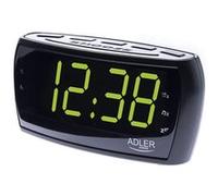Adler AD 1121 Radio-réveil, Noir, One