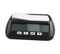 Horloge numérique avec compte à rebours double contrôle pour échecs chinois, échecs et Go, alarme préréglée avec fonction mémoire (noir)