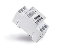 Horloge numérique conecto pour Rail DIN/Panneau de Commande, 10 programmes de Commutation, Heure d'été + minuterie 12/24 Heures, écran LCD, 3600 Watts, Blanc