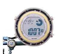 Horloge Numérique De Moto - Affichage De La Montre Du Guidon, Mini-tableau De Bord Chronomètre | Montre À Vélo Étanche, Module De Minuterie De Scooter, Panneau De Tracker De Jauge, Accessoire De Vites