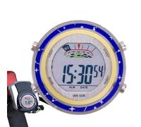 Horloge numérique de moto - Horloge de guidon de moto, montre de guidon étanche à cadran lumineux | Horloges numériques de montre de montage de moto auto-adhésives pour SUV, voiture, véhicule