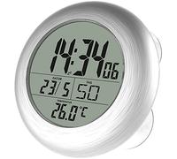 Infactory : Horloge numérique de salle de bain radio-pilotée avec thermomètre G