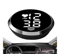 Horloge numérique de voiture | Affichage de temps LED de 4,6 cm à LED | Horloge de tableau de bord adhésive pour les voitures | Camions de voiture, motos, mini-horloges compatibles avec des bateaux, d