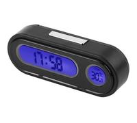 Horloge numérique de voiture - FDIT - 2 en 1 LED thermomètre - Noir