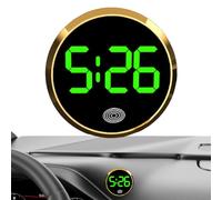 Horloge Numérique De Voiture - Horloge Électronique Ronde Pour Tableau De Bord Automatique | Fournitures D'intérieur De Véhicules Avec Interface Intuitive Pour, Camions, SUV, Berlines Et Voitures De