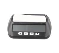 Horloge numérique d'échecs pour jeu de tournoi - Double compte à rebours/chronomètre avec alarme, bases programmables, compact 14 x 8,8 x (noir)