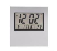 Horloge numérique extra large avec affichage du jour, de la date, de l'heure, de la température - Calendrier automatique non abrégé pour perte de mémoire - Support pour chambre à coucher et bureau 175