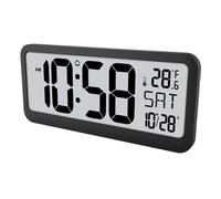 Horloge numérique géante avec températur
