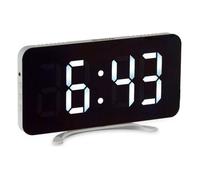 Horloge numérique - Gift decor - S3611242 - Miroir blanc ABS - LED - Tactile - 15,7 x 7,7 cm
