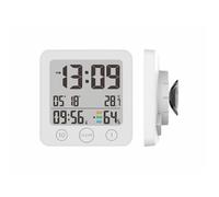 Horloge numérique - Infactory - Salle de bains - Thermomètre - Hygromètre - Minuteur