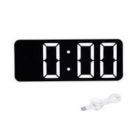 Horloge Numérique Ins, Horloge électronique Simple, Texture Blanche, Réveil Rectangulaire, Style Nord-européen, Simple