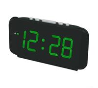 Horloge numérique LED créative avec alarme réglable pour se réveiller en temps opportun dans n'importe quel espace (vert)