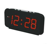 Horloge numérique LED créative avec alarme réglable pour un réveil en temps opportun dans n'importe quel espace (rouge)