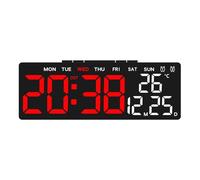 Horloge numérique LED Facile à Utiliser avec Fonction d ' Alarme et comptes à rebours pour Une Utilisation Quotidienne dans n ' Importe Quelle pièce