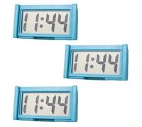 Horloge numérique magnétique compacte avec écran LCD pour un coup d'œil rapide pendant la conduite ou le travail (bleu)