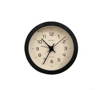 Horloge numérique minimaliste 9,8 cm pour chevet à piles Noir | Mouvement à quartz silencieux, pas de bruit de tic-tac, sommeil paisible, veilleuse tactile, taille compacte de 9,8 cm