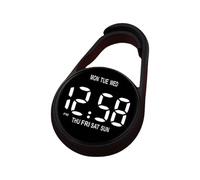 Horloge numérique multifonction avec écran tactile étanche et protection des yeux Veilleuse électronique