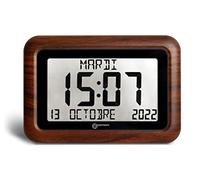Geemarc Horloge numérique murale La Viso10 – Réglage auto, Calendrier perpétuel, Sans rétroéclairage