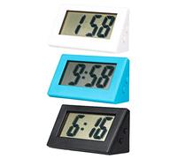 Horloge numérique, petite horloge numérique, horloge électrique sans tic-tac, contrôle manuel de décoration de salon, petite horloge numérique LCD à piles, portable pour fournitures de salle de classe