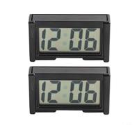 Horloge Numérique pour mini 2 Pcs ABS 10x5x5cm Grand Écran Tableau de | Installation pour facile avec ruban double face Fonctionnement plus d’un an Matériau léger ABS