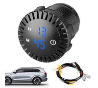 Horloge Numérique pour Voiture | Affichage LED 12V 24V Électronique de Tableau de Bord - Horloge Tactile Intérieure de Véhicule,pour Trajets Courts Aventures Urbaines Route Ville Hommes Conducteurs Pr