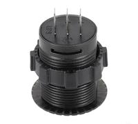 Horloge numérique pratique et pratique pour voiture bateau 12 V 24 V anti-matériau, réglage du bouton tactile, convient à la plupart des voitures 12 V