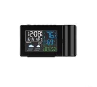 Horloge Numérique Projection Murale pour affichage LED Grand Chiffre | Projection 180° réglable, pour affichage mural plafond, pour luminosité adaptable, vision nocturne claire