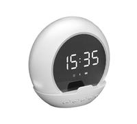 Horloge Numérique Réveil Portable avec Haut-Parleur , Affichage la Température, Lecteur Musique Rechargeable pour la Maison, les Activités en