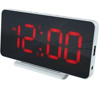 Horloge numérique Slim-line de Calibre - Horloge double - Grand écran rotatif - branchement USB (HCG022)