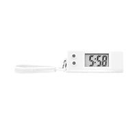 Horloge numérique - Trastino de Poche avec écran Clair - Sleek Watch City, Horloge Clavier, chronométrage précis Silencieux pour l'examen Scolaire Coquille Abdominale et C, Blanc, riferimento