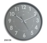 Horloge - ORIUM - Horloge a quartz alu - Gris - Ø30cm - Intérieur