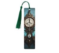 Horloge papillon impression accessoires de lecture signet en bois signets uniques pour livres à couverture rigide