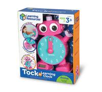 Horloge parlante ducative Tock The Learning Clock rose, 1 pi ce, 3 ans et plus, de Learning Resources