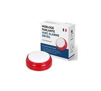 Horloge parlante pour alzheimer, malvoyants, aveugles ou personnes agées - voix française - cadeau grand parents, père ou mère - réveil alarme senior