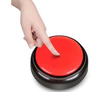 Horloge Parlante,Voix Française Claire Plus Facile À Comprendre- Avec Réveil Alarme Sonore Pour Alzheimer, Malvoyants, Aveugles Ou Personnes Agées (Red+Black)