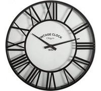 Horloge pendule murale vintage - Noir - D 35.4 cm Noir G