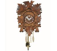 Horloge - Pendulette en miniature de la Forêt Noire - Noir - Marron - Bois - Panneaux de particules