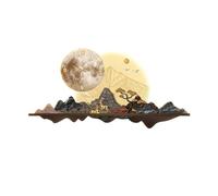 Horloge pour Peinture décorative de cerf de Lune avec Horloge et lumière réglable et télécommande pour Salon, Lampe Murale Non fixée, Tableau Suspendu, Chambre à Coucher, Bureau, Art s