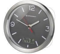 Horloge pour Salle de Bain BRESSER MyTime Thermo/Hygro - gris