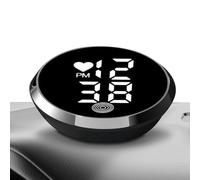 Horloge Pour Tableau de Bord de Voiture,Horloge Numérique Automobile Adhésive | Montre LED Autocollante pour Motocyclette Camion Ventilation