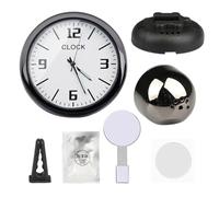 Horloge Pour Voiture,Horloge Pour Tableau De Bord De Voiture, Petit décor de tableau de bord d’horloge de voiture illuminé, Accessoires d'intérieur automobile, petite horloge élégante à coller pour Th